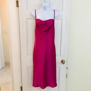 Bebe Fuschia Slip Dress